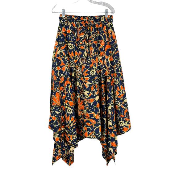 A.L.C. NWT Blanca Midi Skirt Poplin Elastic Waist Handkerchief Hem Size 10 - Picture 5 of 11